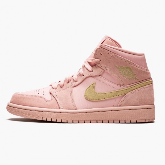 Dámské/Pánské Jordan 1 Mid Coral Gold 852542-600 Jordan Boty