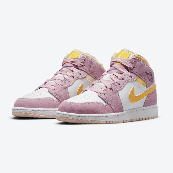 Dámské Jordan 1 Mid SE GS Arctic Pink DC9517-600 Jordan Boty