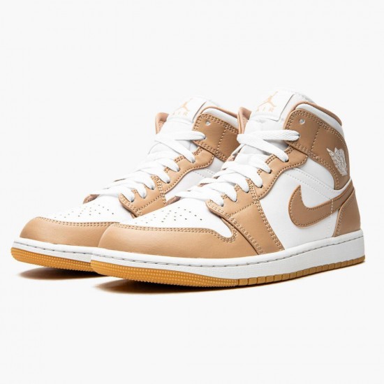 Dámské/Pánské Jordan 1 Mid Tan Gum 554724-271 Jordan Boty