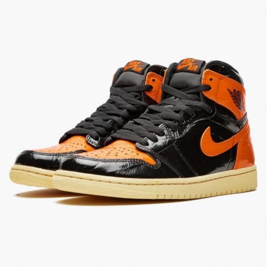 Pánské Jordan 1 Retro Shattered Backboard BlackPale Vanilla Starfish 555088-028 Jordan Boty