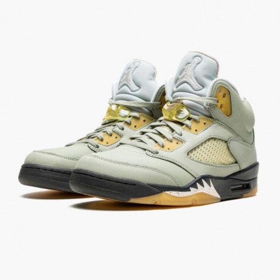 Dámské/Pánské Jordan 5 Jade Horizon Light Silver Anthracite Pink Glaze DC7501-300 Jordan Boty