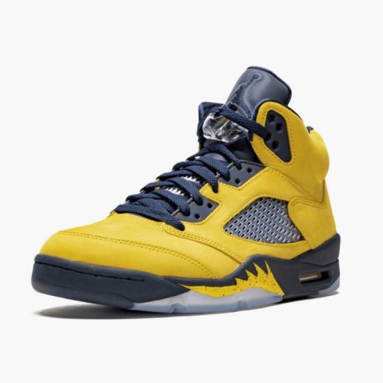 Dámské/Pánské Jordan 5 Retro Michigan 2019 AmarilloCollege Navy CQ9541-704 Jordan Boty