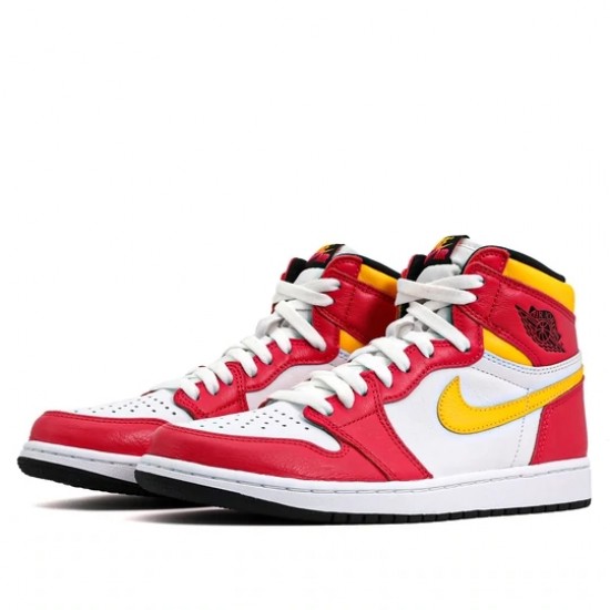 Jordan 1 Retro High OG "Light Fusion Red" Dámské/Pánské Boty 555088-603