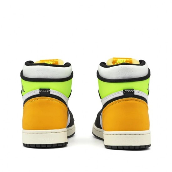 Jordan 1 Retro High "White Black Volt University Gold" Dámské/Pánské Boty 555088-118