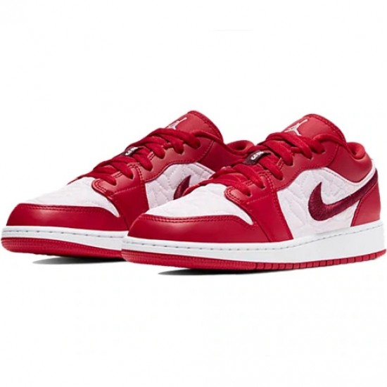 Jordan 1 Low SE "Red Quilt" Pánské/Dámské Boty DB3621-600