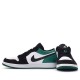 Jordan 1 Low "White Black Mystic Green" Pánské/Dámské Boty 553558-113