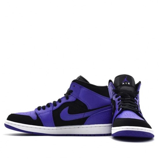 Jordan 1 Mid "Black Dark Concord" Dámské/Pánské Boty 554724-051