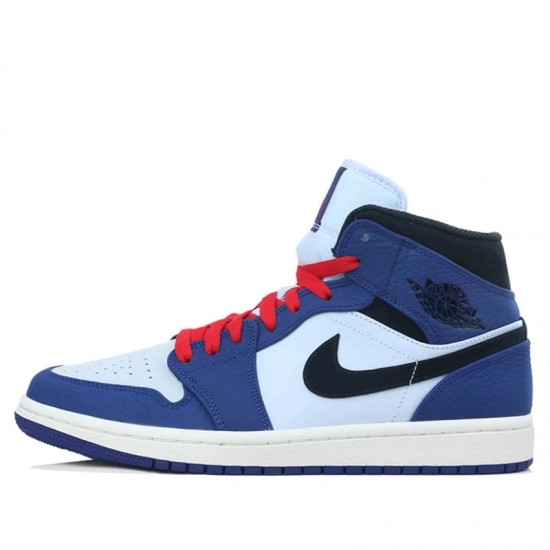 Jordan 1 Mid "Deep Royal Blue Black" Dámské/Pánské Boty 852542-400