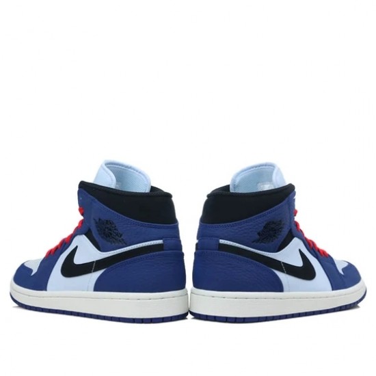 Jordan 1 Mid "Deep Royal Blue Black" Dámské/Pánské Boty 852542-400