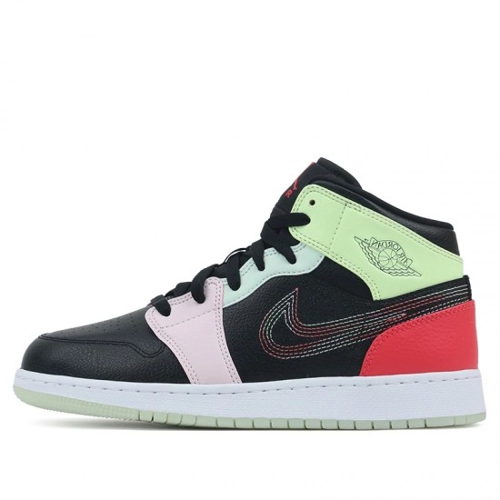 Jordan 1 Mid "Glow-In-The-Dark" GS Boty AV5174-076