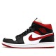 Jordan 1 Mid "Gym Red Black White" Dámské/Pánské Boty 554724-122