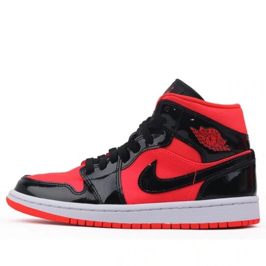 Jordan 1 Mid "Hot Punch Black" Dámské/Pánské Boty BQ6472-600