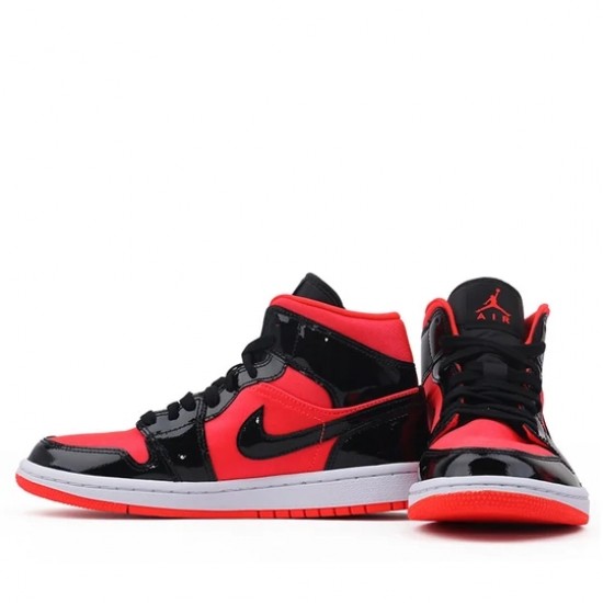 Jordan 1 Mid "Hot Punch Black" Dámské/Pánské Boty BQ6472-600