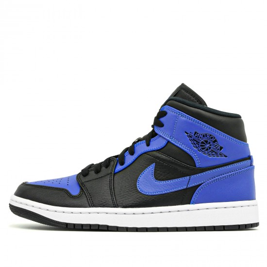 Jordan 1 Mid "Hyper Royal Tumbled Leather" Dámské/Pánské Boty 554724-077