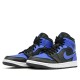 Jordan 1 Mid "Hyper Royal Tumbled Leather" Dámské/Pánské Boty 554724-077