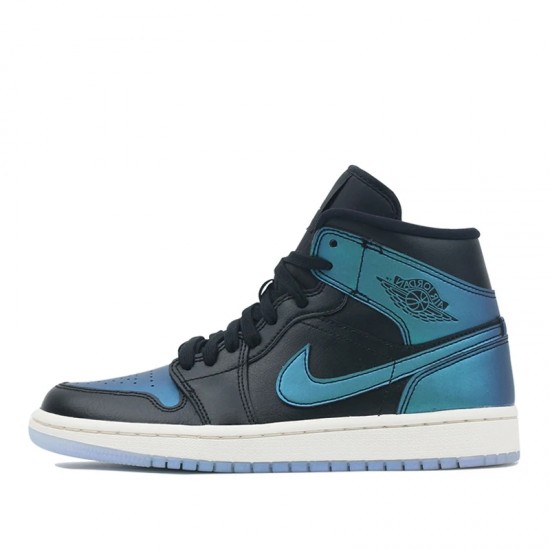 Jordan 1 Mid "Iridescent Black" Pánské/Dámské Boty BQ6472-009