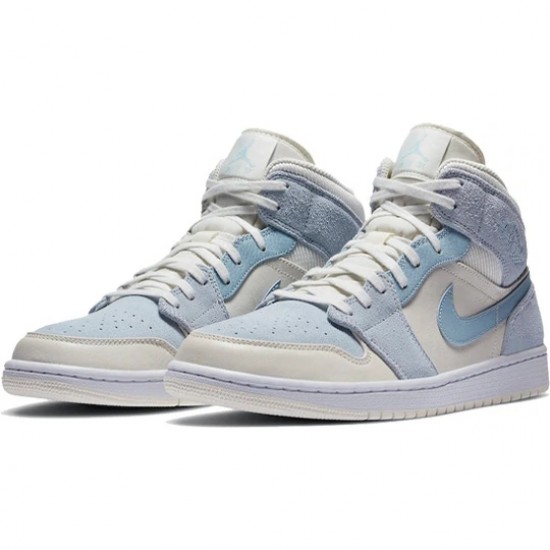 Jordan 1 Mid "Mixed Textures Blue" Pánské/Dámské Boty DA4666-100