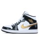 Jordan 1 Mid "Patent Black White Gold" Dámské/Pánské Boty 852542-007