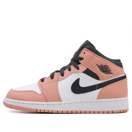 Jordan 1 Mid "Pink Quartz" Dámské/Pánské Boty 555112-603