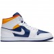 Jordan 1 Mid "Royal Blue Laser Orange" Dámské/Pánské Boty 554724-131