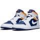 Jordan 1 Mid "Royal Blue Laser Orange" Dámské/Pánské Boty 554724-131