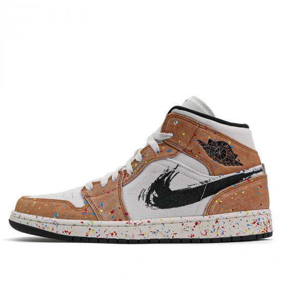 Jordan 1 Mid SE "Brushstroke" Dámské/Pánské Boty DA8005-100