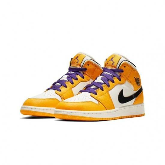 Jordan 1 Mid SE "Lakers" Dámské/Pánské Boty BQ6931-700