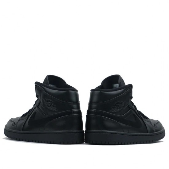 Jordan 1 Mid "Triple Black" Dámské/Pánské Boty 554724-090