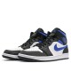 Jordan 1 Mid "White Black Racer Blue" Pánské/Dámské Boty 554724-140