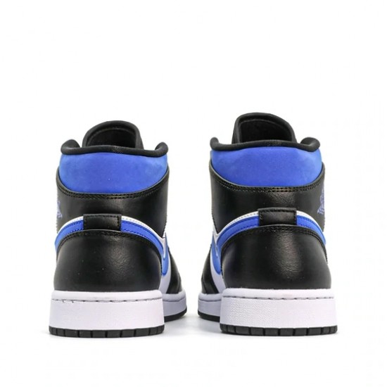 Jordan 1 Mid "White Black Racer Blue" Pánské/Dámské Boty 554724-140