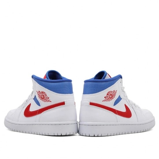 Jordan 1 Mid "White Red Royal" Dámské/Pánské Boty BQ6472-164