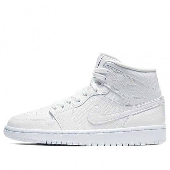 Jordan 1 Mid "White Snakeskin" Dámské/Pánské Boty BQ6472-110