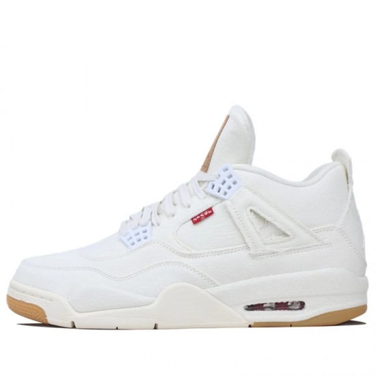 Jordan 4 Retro "Levi's White" Pánské/Dámské Boty AO2571-100