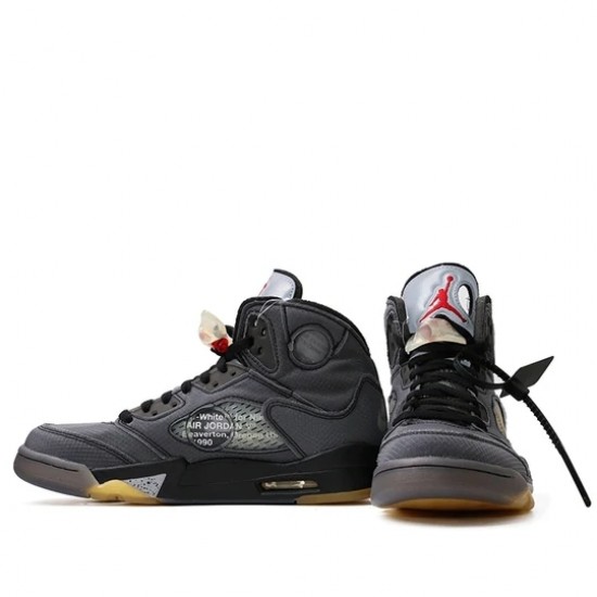 Jordan 5 Retro "Off-White Black" Pánské Boty CT8480-001