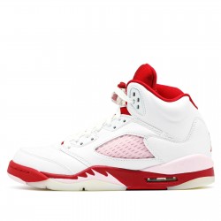 Jordan 5 Retro "White Pink Red" Pánské/Dámské Boty 440892-106