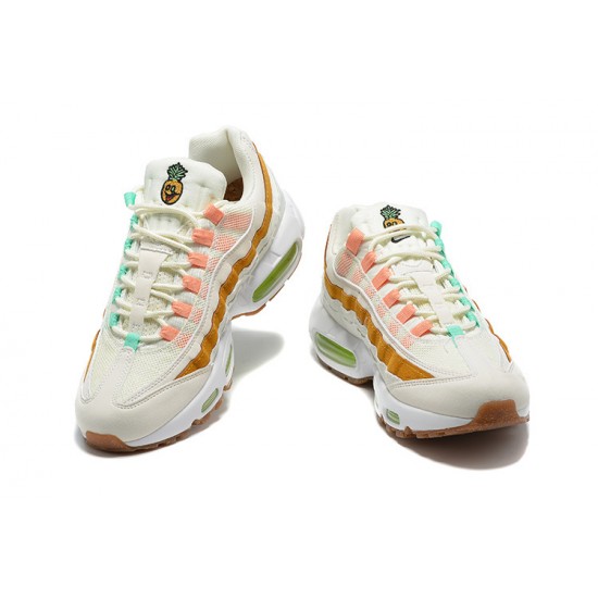 Pánské Nike Air Max 95 TT Bílá  Zelená Hnědá CZ0154-100 Obuv