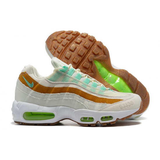 Pánské Nike Air Max 95 TT Bílá  Zelená Hnědá CZ0154-100 Obuv