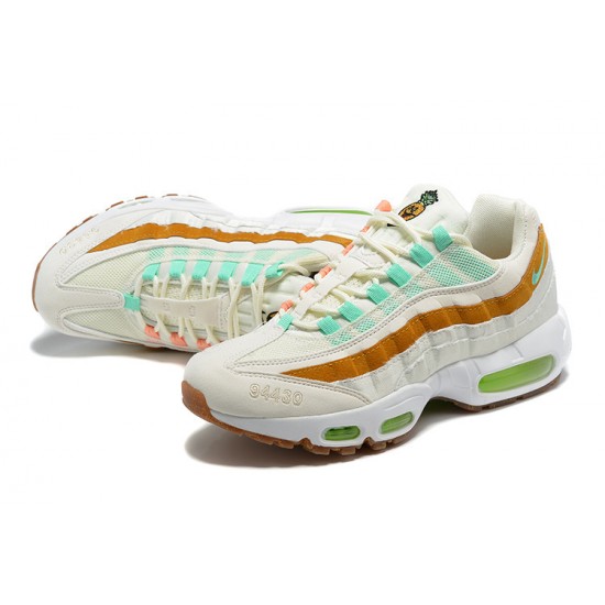 Pánské Nike Air Max 95 TT Bílá  Zelená Hnědá CZ0154-100 Obuv