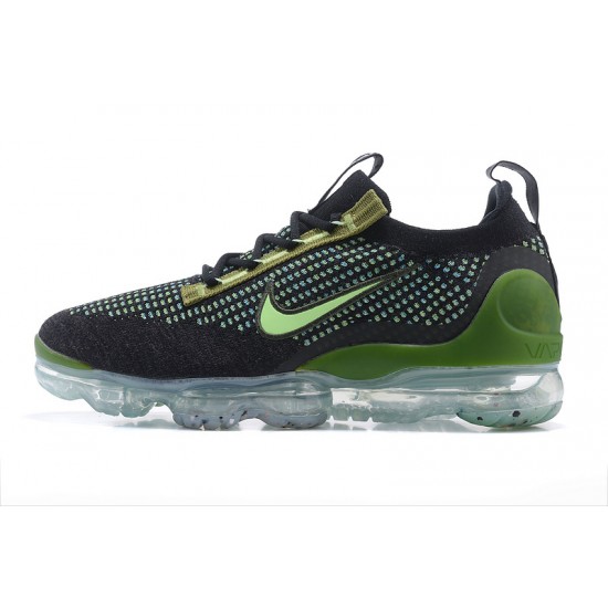 Dámské/Pánské Nike Air VaporMax 2021 Flyknit Černá Zelená DQ7640-001 Obuv