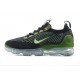 Dámské/Pánské Nike Air VaporMax 2021 Flyknit Černá Zelená DQ7640-001 Obuv