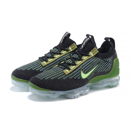 Dámské/Pánské Nike Air VaporMax 2021 Flyknit Černá Zelená DQ7640-001 Obuv