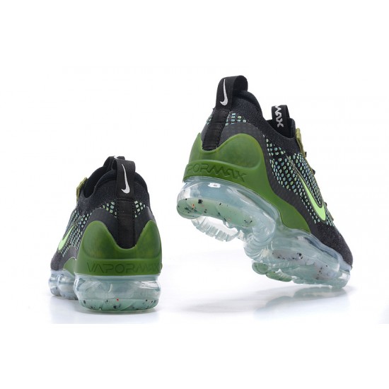 Dámské/Pánské Nike Air VaporMax 2021 Flyknit Černá Zelená DQ7640-001 Obuv