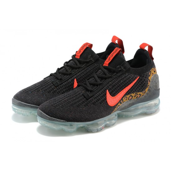 Dámské/Pánské Nike Air VaporMax 2021 Flyknit Černá Červená Obuv