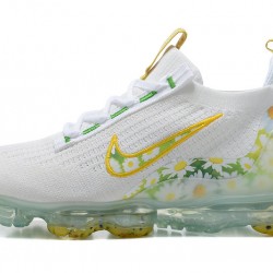 Dámské/Pánské Nike Air VaporMax 2021 Flyknit Bílá Žlutá Obuv