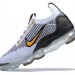 Dámské/Pánské Nike Air VaporMax 2021 Flyknit Bílá Žlutá možná Černá Obuv