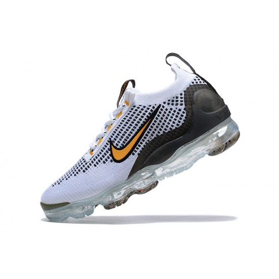 Dámské/Pánské Nike Air VaporMax 2021 Flyknit Bílá Žlutá možná Černá Obuv