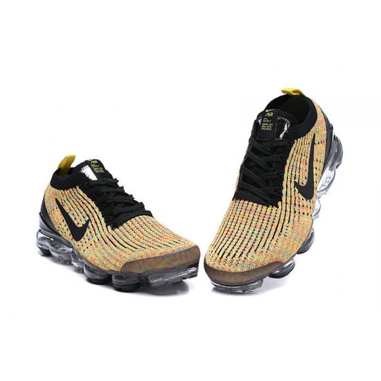 Dámské/Pánské Nike Air VaporMax Flyknit 3 Černá Žlutá AJ6900-006 Obuv